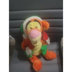 Disney Christmas/Winter Tigger 15" Plush W/ Stocking Cap, Scarf, & Mittens Nice!